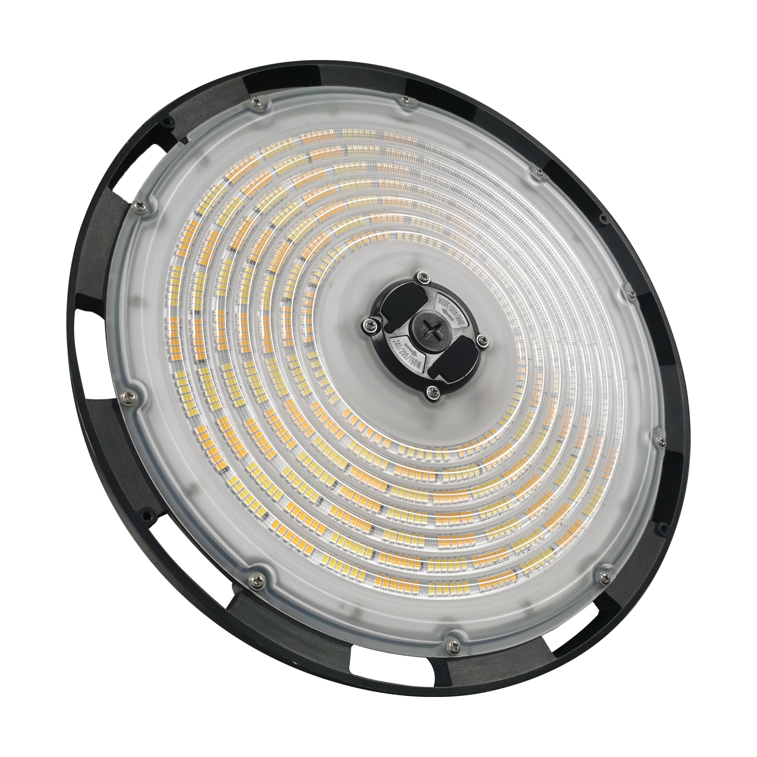 Carcaça de alumínio fundido Armazém Iluminação Oficina Garagem DLC ETL UL 100W 150W 200W 240W IP65 à prova d'água 150lm/w LED UFO High Bay Light com 5 anos de garantia 