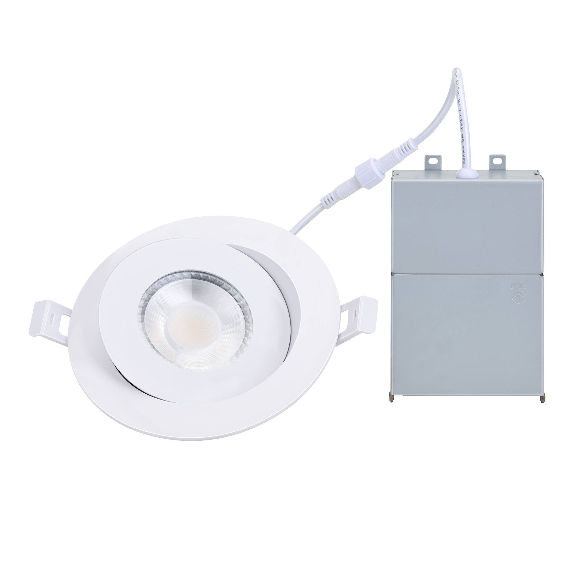 4 '9W LED globo ocular embutido cardan luz para baixo 3CCT IP54 Wet Locaiton 900LM regulável ETL Energy star certificado