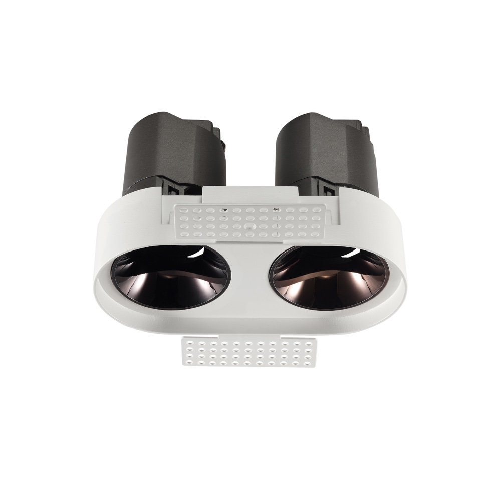 Gêmeos led recesso cabeça moderna downlight teto interno holofotes favo de mel malha anti-reflexo AC120-277V para sala de estar