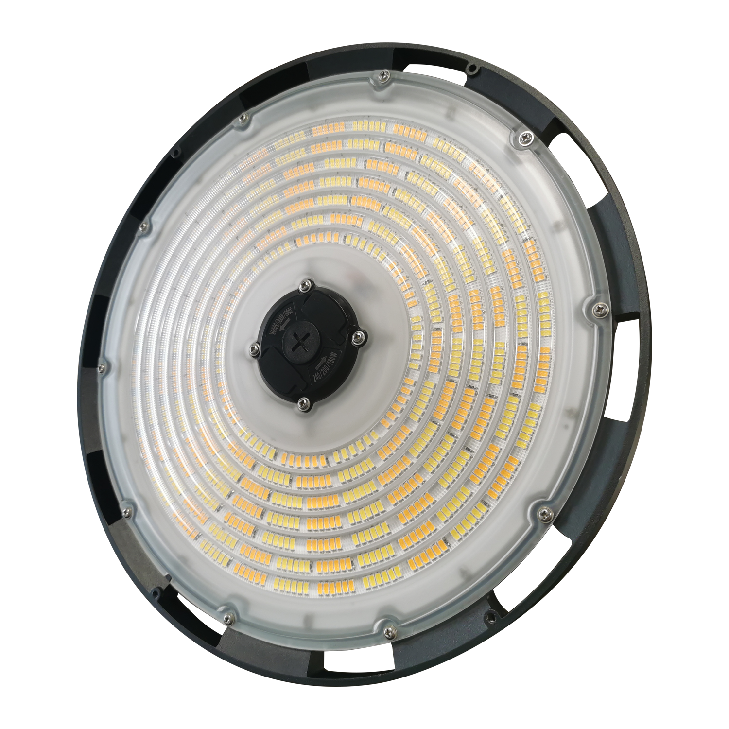 Carcaça de alumínio fundido Armazém Iluminação Oficina Garagem DLC ETL UL 100W 150W 200W 240W IP65 à prova d'água 150lm/w LED UFO High Bay Light com 5 anos de garantia 