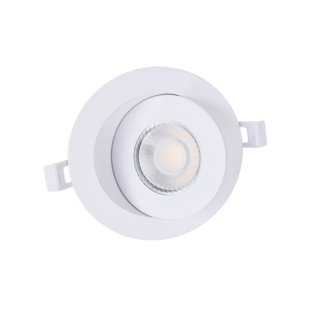 Downlight embutido com cardan LED preto