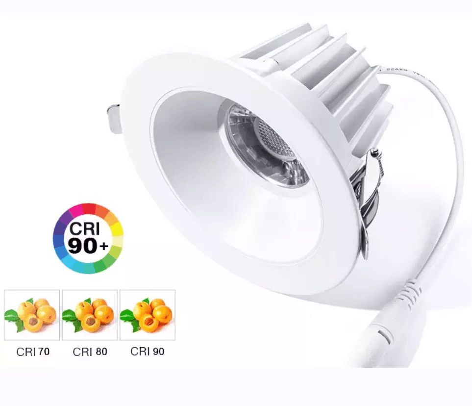 Alumínio 3CCT ajustável 2 '' 4 '' Recessed Led Down Light redondo quadrado regulável anti-reflexo teto comercial LED COB DownLight com 5 anos de garantia 