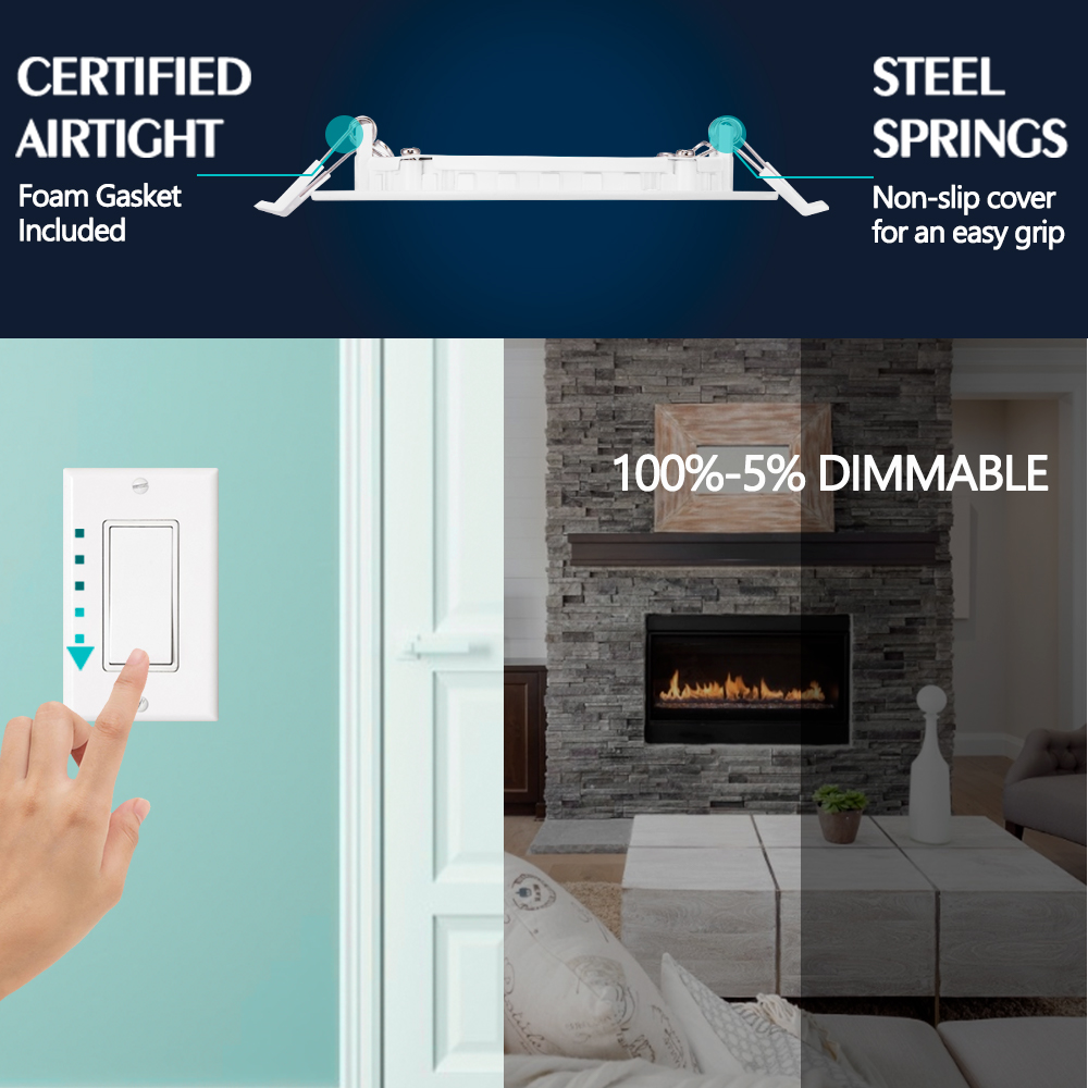 YG ETL Energy Star listado Potlight 540LM 3in 6watts 3000k/4000k/5000k/6000k/3CCT/5CCT LED luminárias embutidas