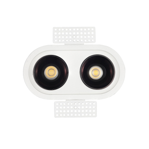 Gêmeos led recesso cabeça moderna downlight teto interno holofotes favo de mel malha anti-reflexo AC120-277V para sala de estar