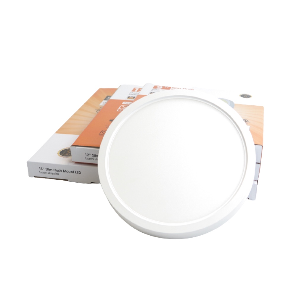 Luz de montagem embutida LED 12 pol. 3CCT