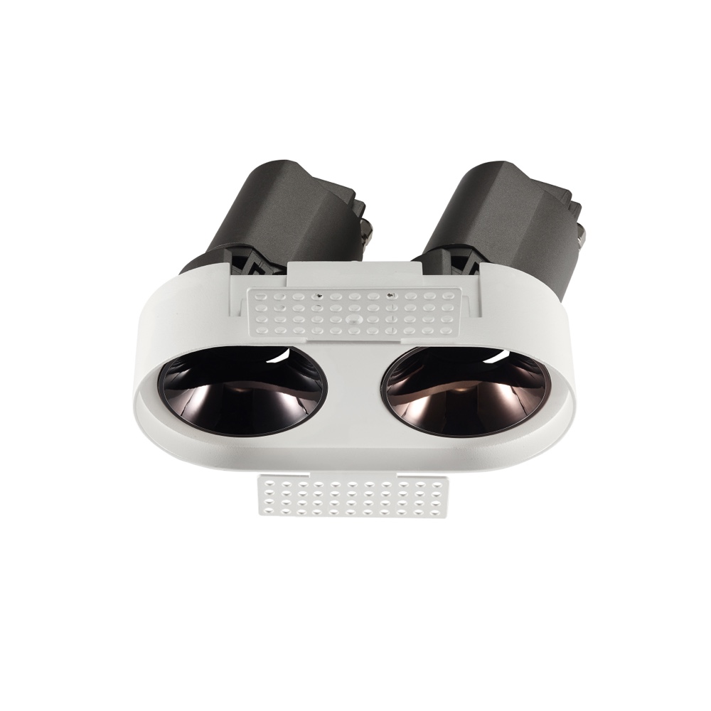 Gêmeos led recesso cabeça moderna downlight teto interno holofotes favo de mel malha anti-reflexo AC120-277V para sala de estar