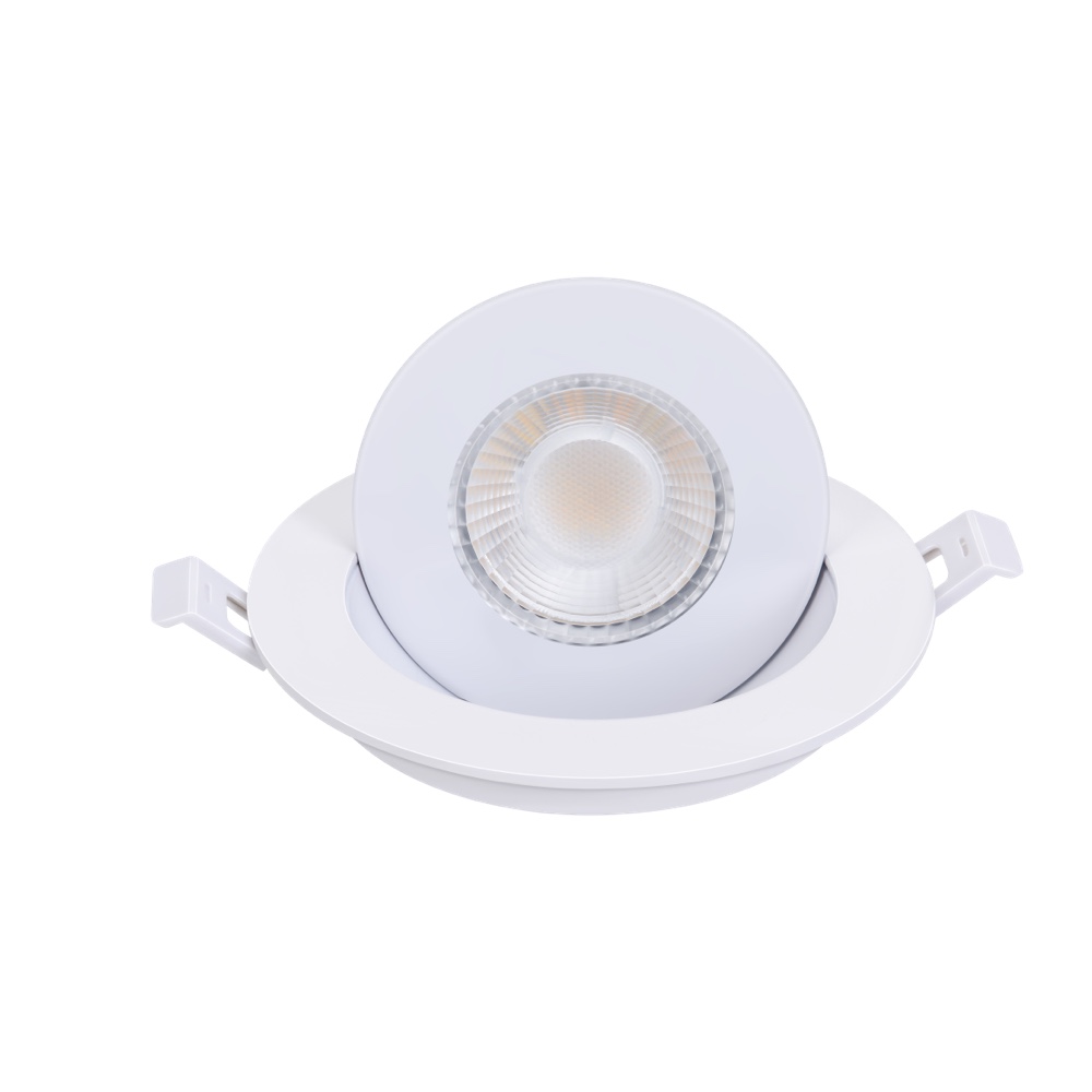 Downlight embutido com cardan LED preto