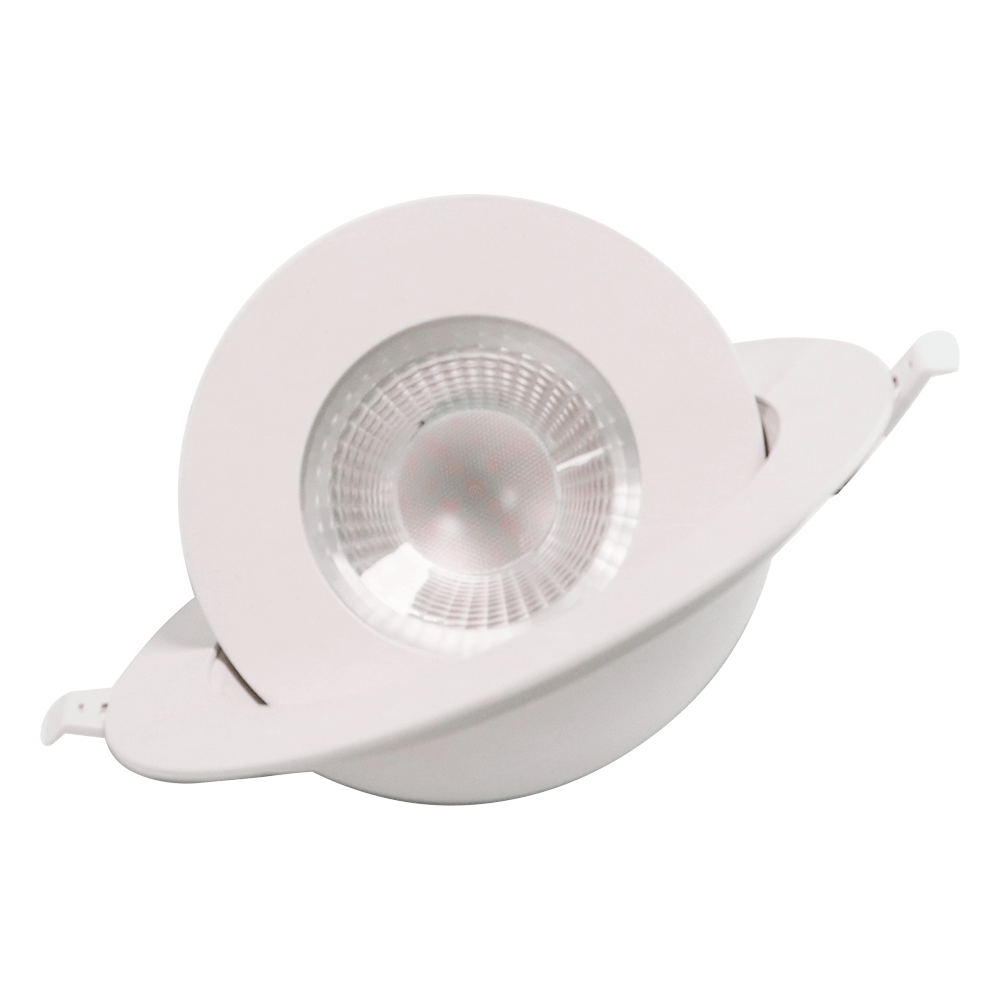 6 ''Cor redonda selecionável 3000K / 4000K / 5000K / 6000k 3CCT 5CCT 3CCT + WS Gimbal regulável LED Downlight com caixa de junção 120V ETL listado IC avaliado 