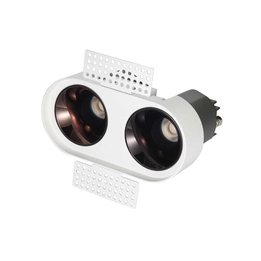 Gêmeos led recesso cabeça moderna downlight teto interno holofotes favo de mel malha anti-reflexo AC120-277V para sala de estar