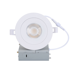 Downlight embutido com cardan LED preto