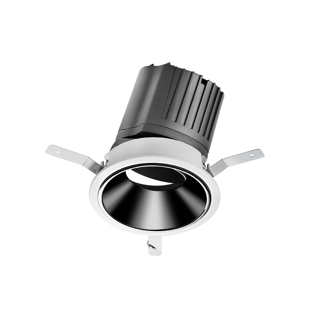 Menos série UGR &lt;10 LED quadrado redondo COB Downlight 15D-38D ângulo de feixe ajustável Downlight