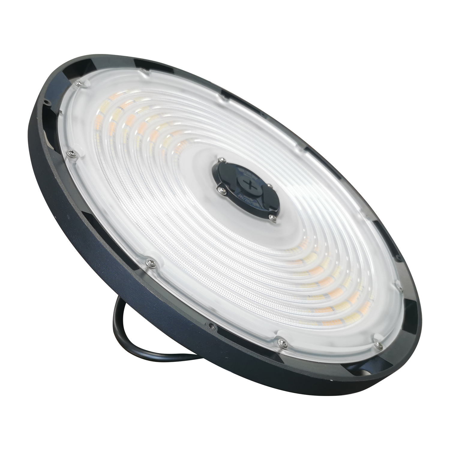 Carcaça de alumínio fundido Armazém Iluminação Oficina Garagem DLC ETL UL 100W 150W 200W 240W IP65 à prova d'água 150lm/w LED UFO High Bay Light com 5 anos de garantia 